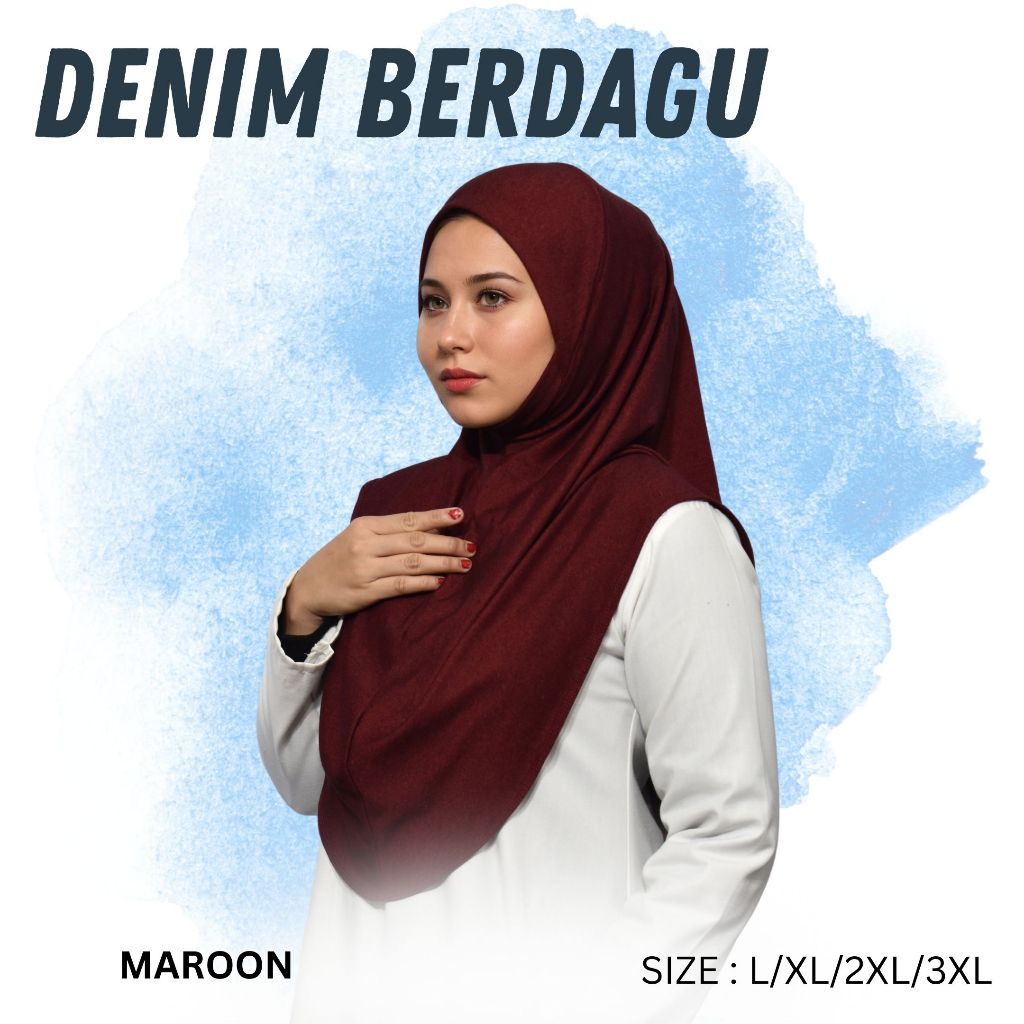 ⭐️ Sarung Denim Berdagu (Size L-3xl)
