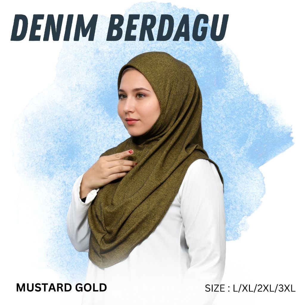 ⭐️ Sarung Denim Berdagu (Size L-3xl)