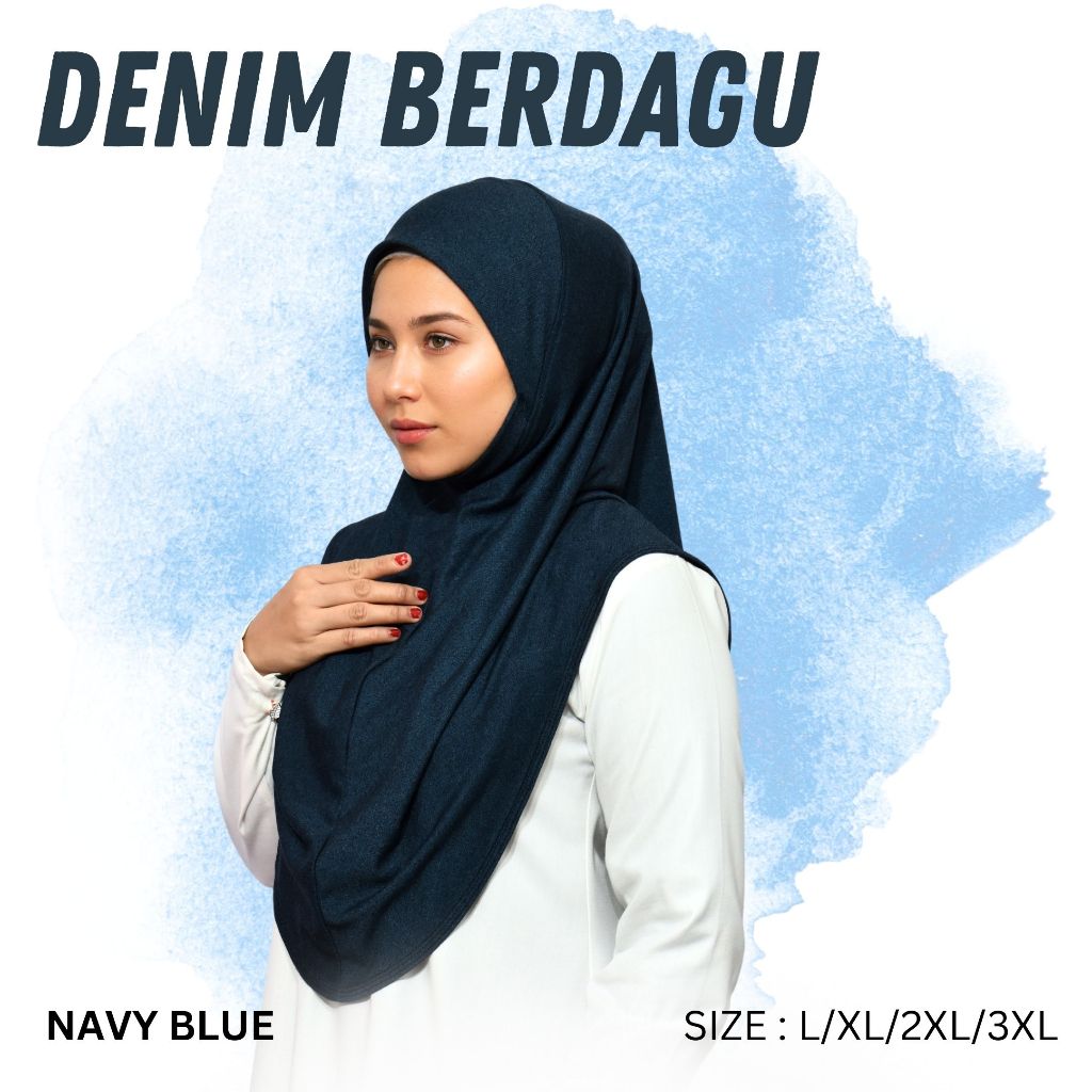 ⭐️ Sarung Denim Berdagu (Size L-3xl)