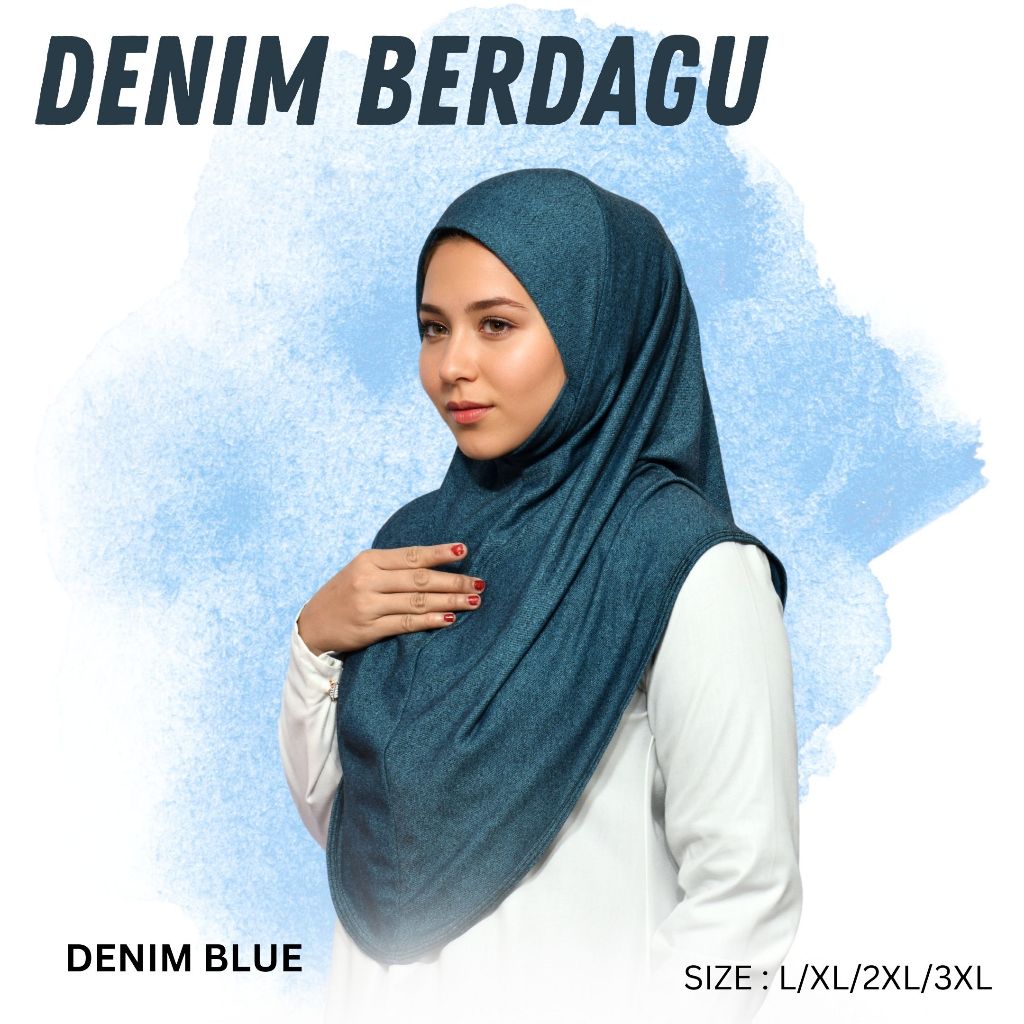 ⭐️ Sarung Denim Berdagu (Size L-3xl)