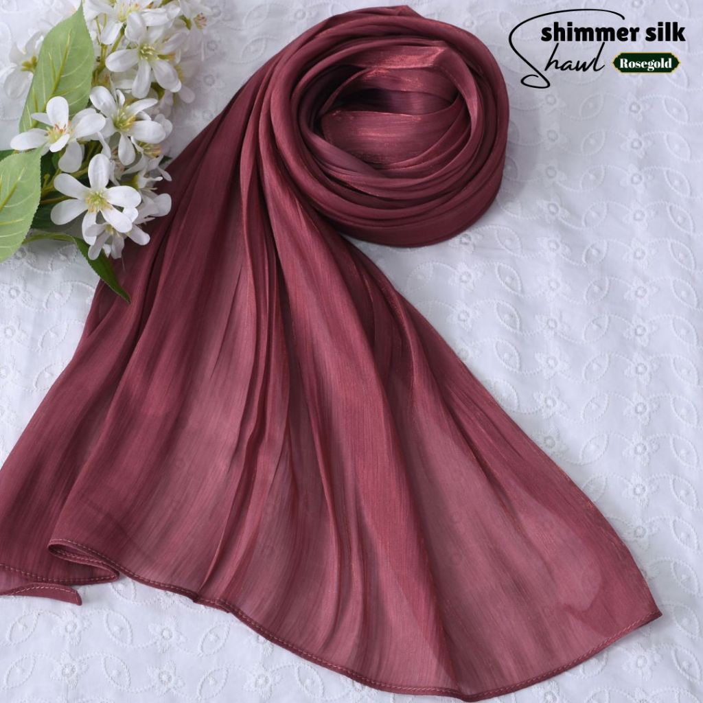 Shawl Shimmering Silk | Satin Shimmer Eksklusif
