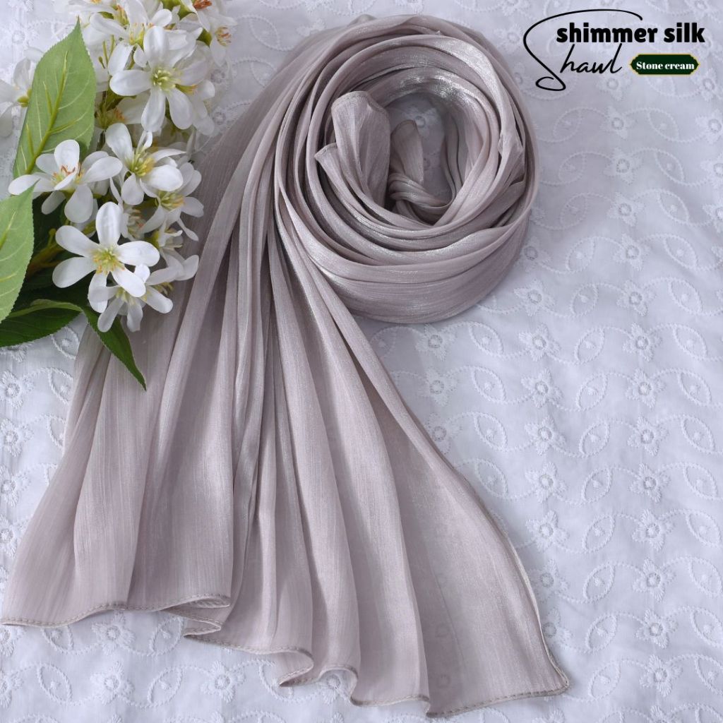 Shawl Shimmering Silk | Satin Shimmer Eksklusif