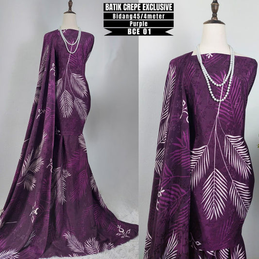 New Arrival Kain Pasang Sutera Crepe Silk Bidang 45 4 Meter
