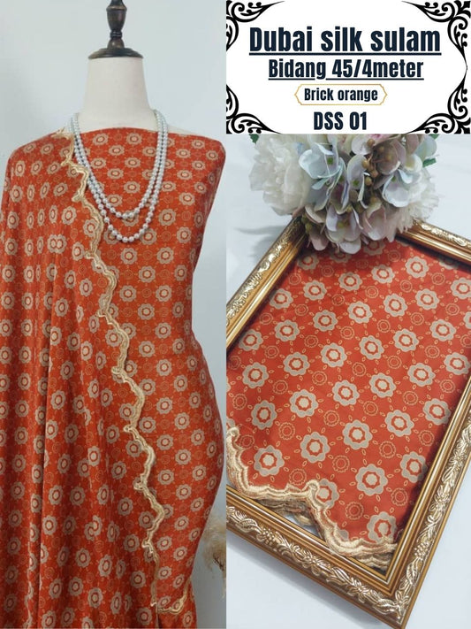 New Arrival Dubai Silk Sulam Classic Bidang 45 4 meter