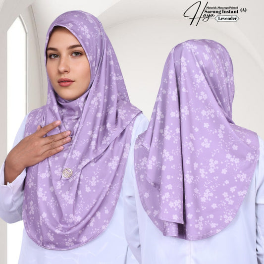 Tudung Instant Haya – Material Moscrepe, Free Size